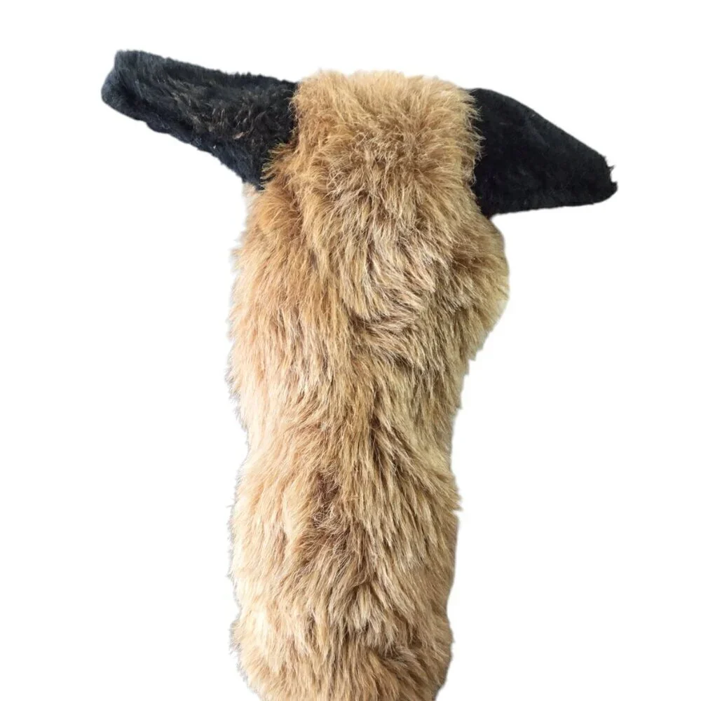 Vintage Toys by Daphne Hand Puppet Plush Wolf Dog 1980 Rare Head Cover Made USA